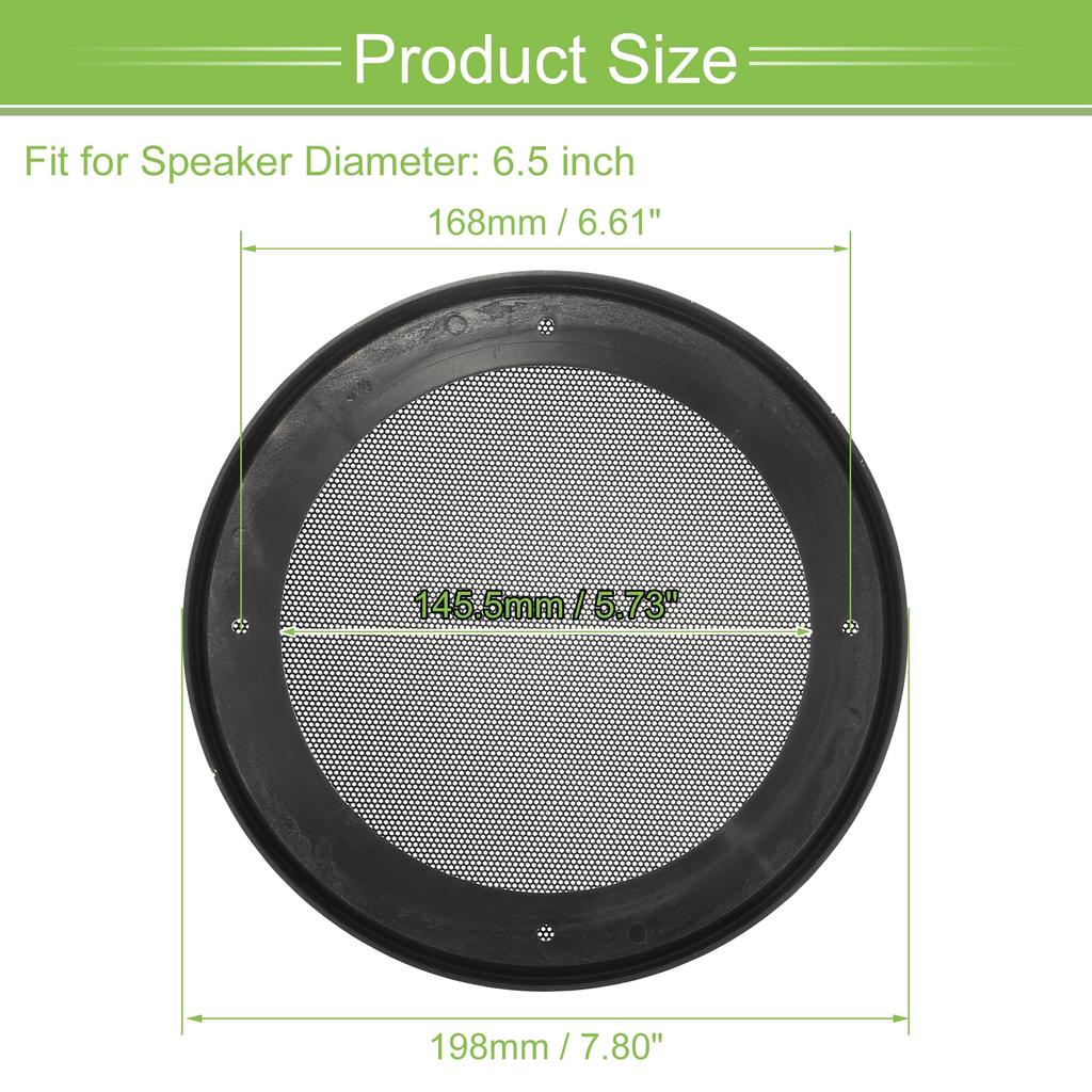 ACROPIX Universal 6.5" Car Speaker Grill Cover Mesh Round 6.5" Audio Speaker Subwoofer Guard
