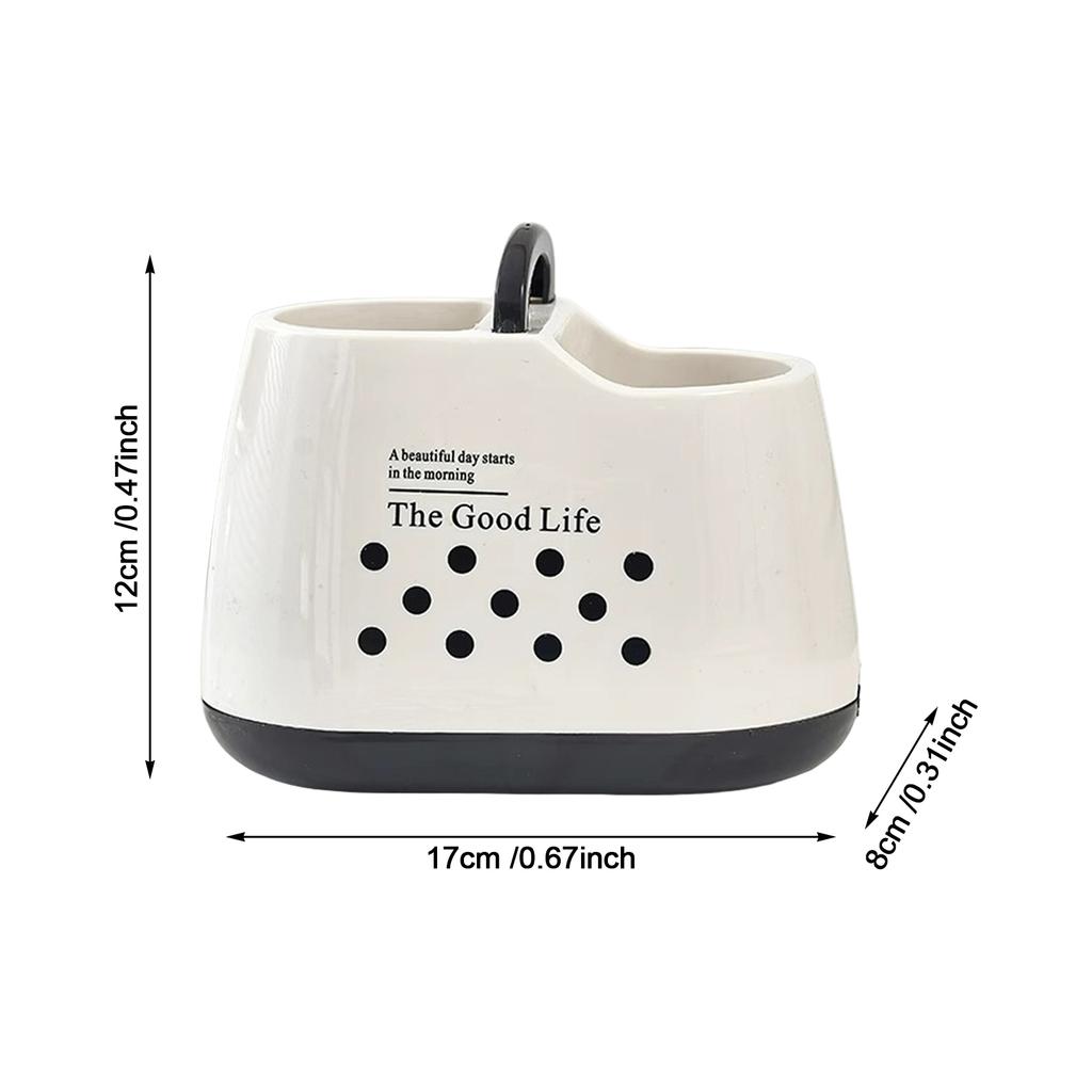 Kitchen Tableware Holder Plastic Counter Chopsticks Spoon Spatula Tool Cutlery Container Storage Container with Drainage Hole