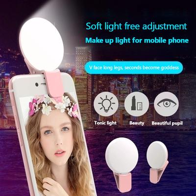 Mode Draagbare LED USB Mobiele Telefoon Selfie Flits Verlichting