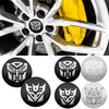 4Pcs 56mm Car Styling Transformers Decepticon Emblem Badge Sticker Car Wheel Hub Center Caps Rim Cover Stickers Auto Accessories