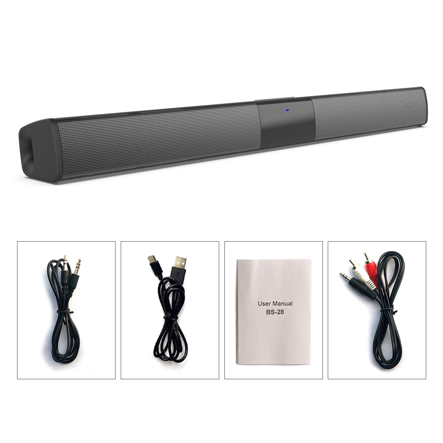 

20 Вт Бездротова Bluetooth Звукова панель Акустична система Надпотужний динамік Дротовий бездротовий об’ємний стерео Домашній кінотеатр Телепроектор