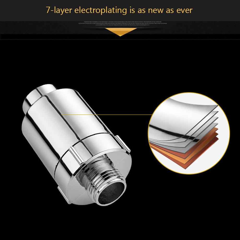 Activated Carbon Shower Water Filter Shower Water Purifier Detachable Remove Impurities Easy Installation Bathroom Accessories