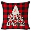 New Christmas Pillowcase Cushion Car Waist Protector Bedside Pillowcase Christmas Linen Pillowcase