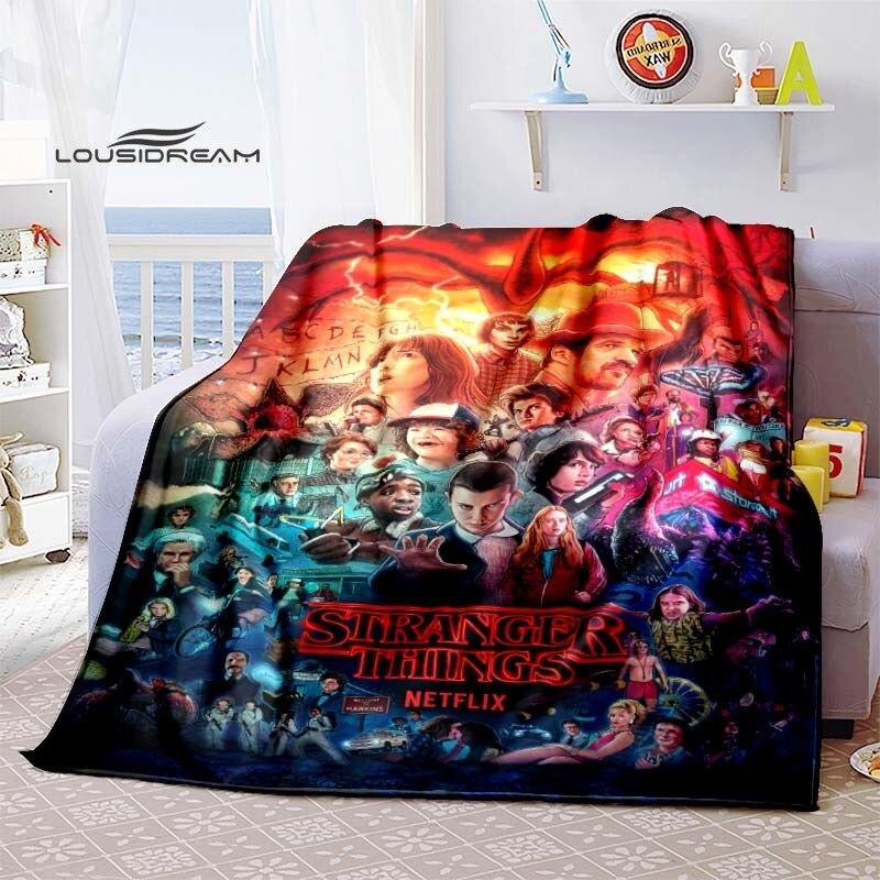 Köp Stranger Things Supernatural Blanket Flannel Fluffy Fleece Throw