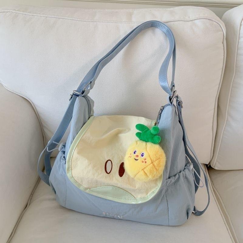 Japanese Fruit Small Shoulder Bag With Nylon Material For Casual Daily Use