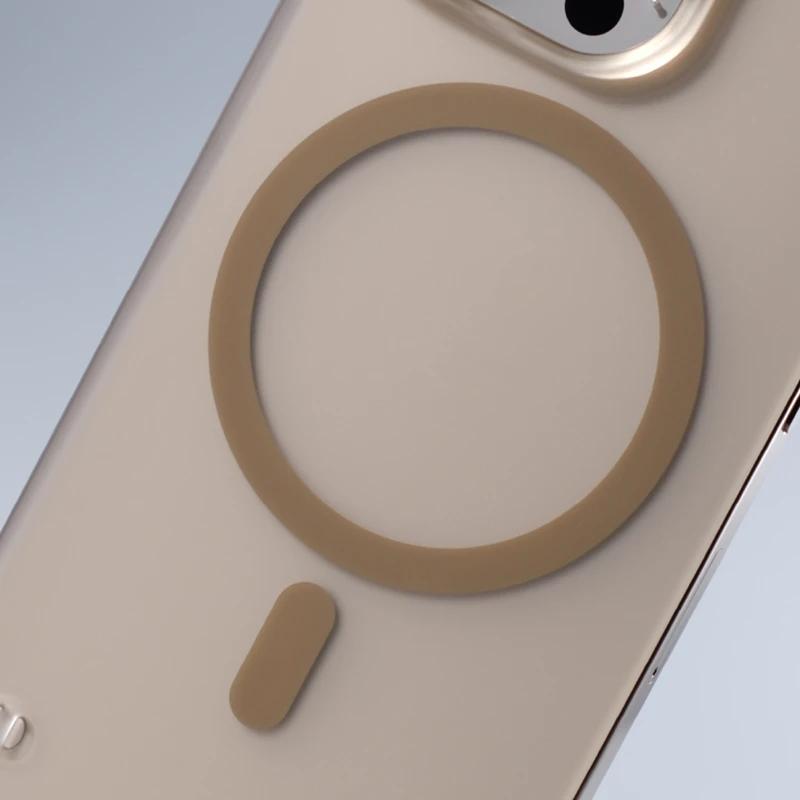 Ultrathin Borderless MagSafe Phone Case for iPhone 17 Air 16 15 14 13 12 Pro Max Wireless Charging Translucent Hard PC Cover