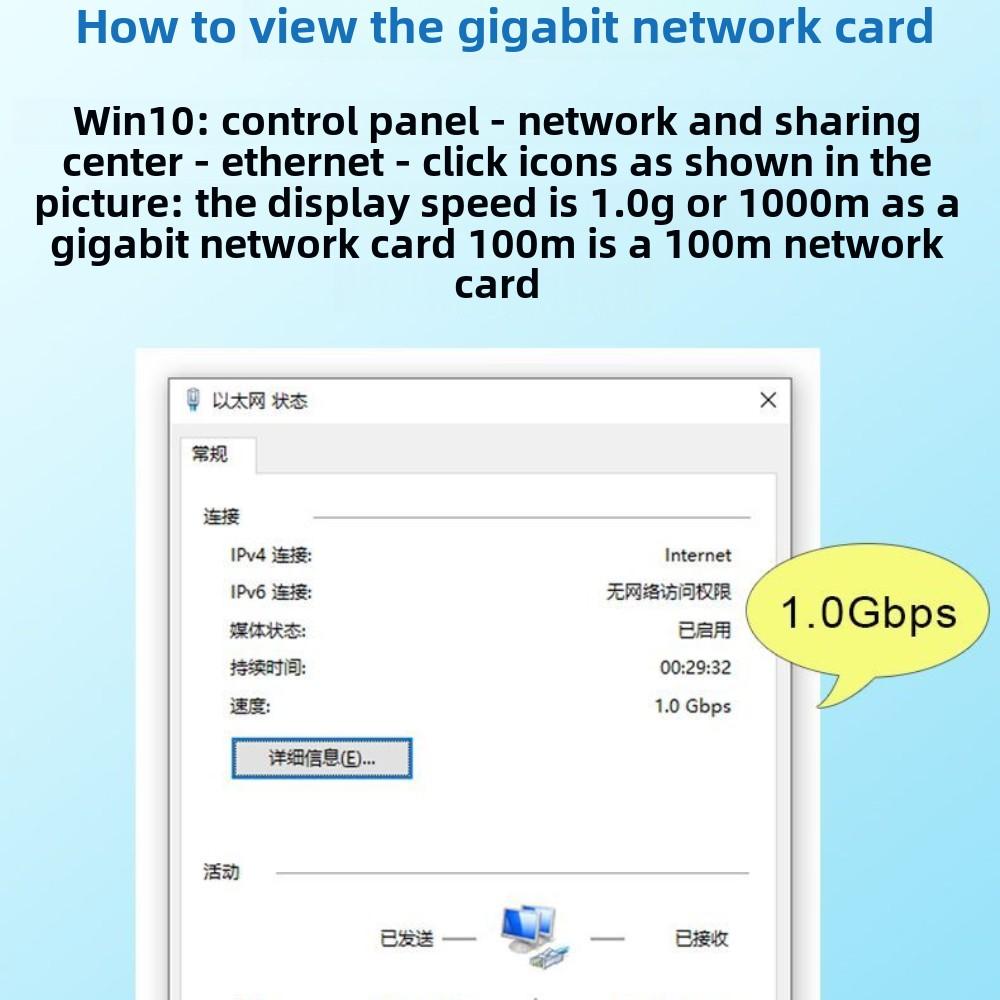USB-C Ethernet Adapter, Gigabit LAN Dongle for MacBook, Laptop, iPad, Android