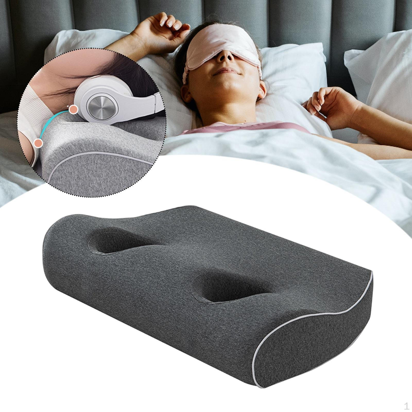 

Breathable Booster Cushion with Hole for Ear Piercing, Ideal The Salon Earrings And темно-сірий