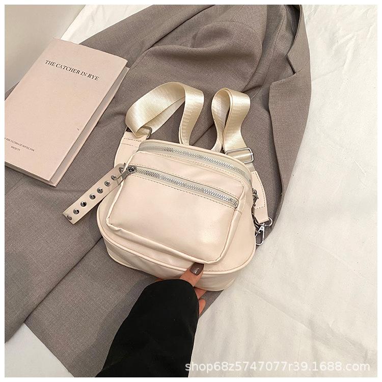 New Korean version of trendy women's bag 2025 fashion casual shoulder crossbody bag women's saddle bag niche casual bag