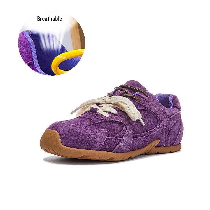 

Женские 2025 Осень Ретро Стиль Пустоши Натуральная Кожа Повседневные Кроссовки Папы 39