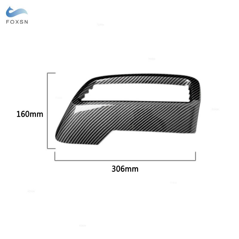 Für Peugeot 3008 4008 5008 2017- ABS Carbonfaser-Textur / Silber Auto Heckauspuff Endrohr Auspuffendkappe Verkleidung