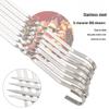SMVP 9-Shape Flat Stainless Steel BBQ Skewers