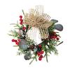 Christmas Cabinet Wreath Pine Needles Berries Pine Cones Decor Kitchen Shelves Indoor Outdoor Garland
