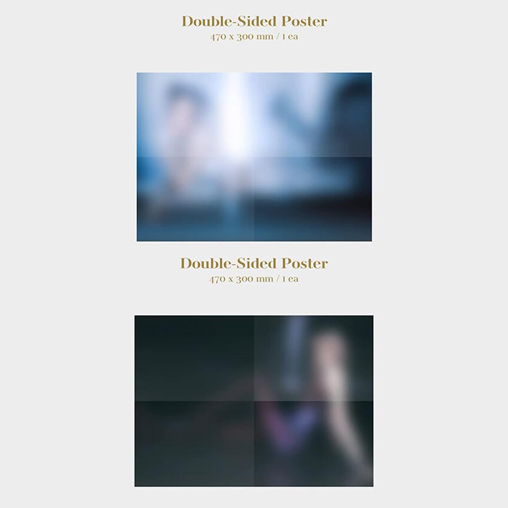 LISA 1st Single Outbox Photobook Lyrics Paper CD Photocard Polaroid Poster 2 Photocards - [LALISA] (GOLD Ver.) + + + + + + Double-Sided +