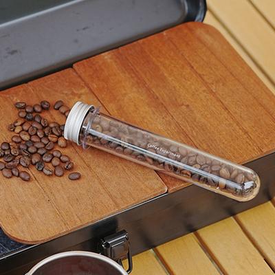60ML Single Dose Coffee Bean Storage Tube Transparent PET Espresso Coffee Bean Container
