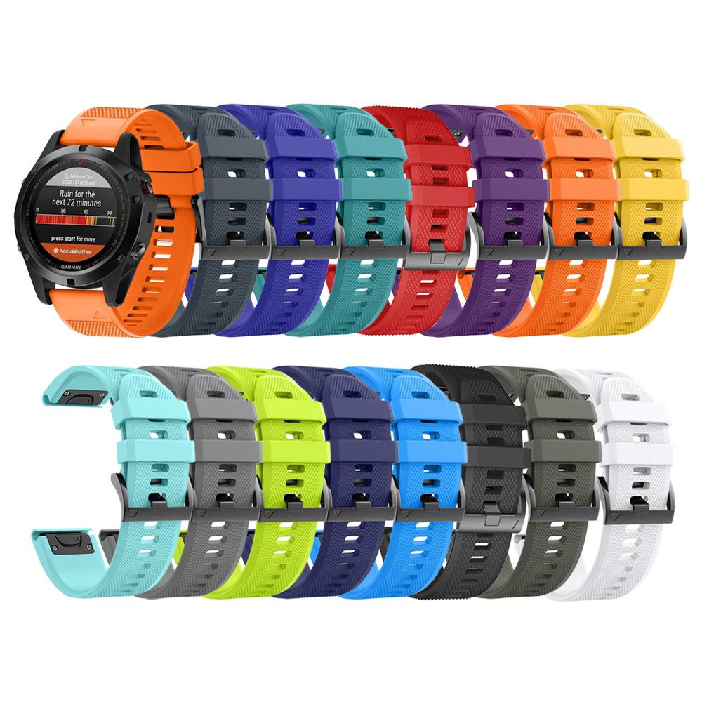 22 26mm QuickFit Silikonarmband für Garmin Fenix 7X 7 Pro 51 47mm 6X 6Pro Solar 5 5X Plus MARQ Mk2i Mk2 Smartwatch-Armband