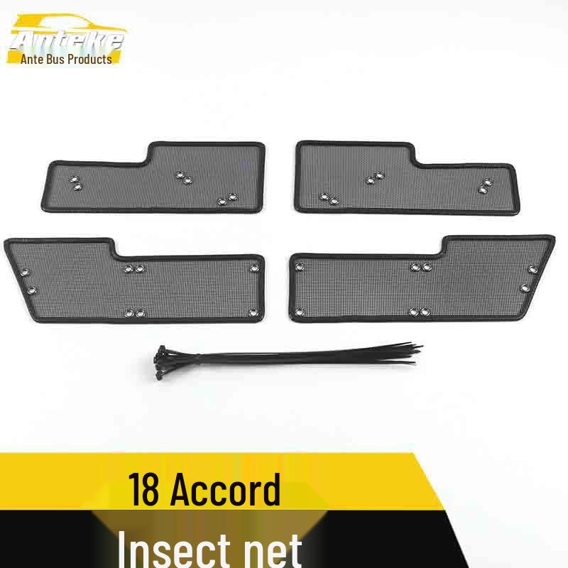 18 Accord Insect Screen Diamond Mesh Radiator Protection Net & Decorative Sequins Exterior