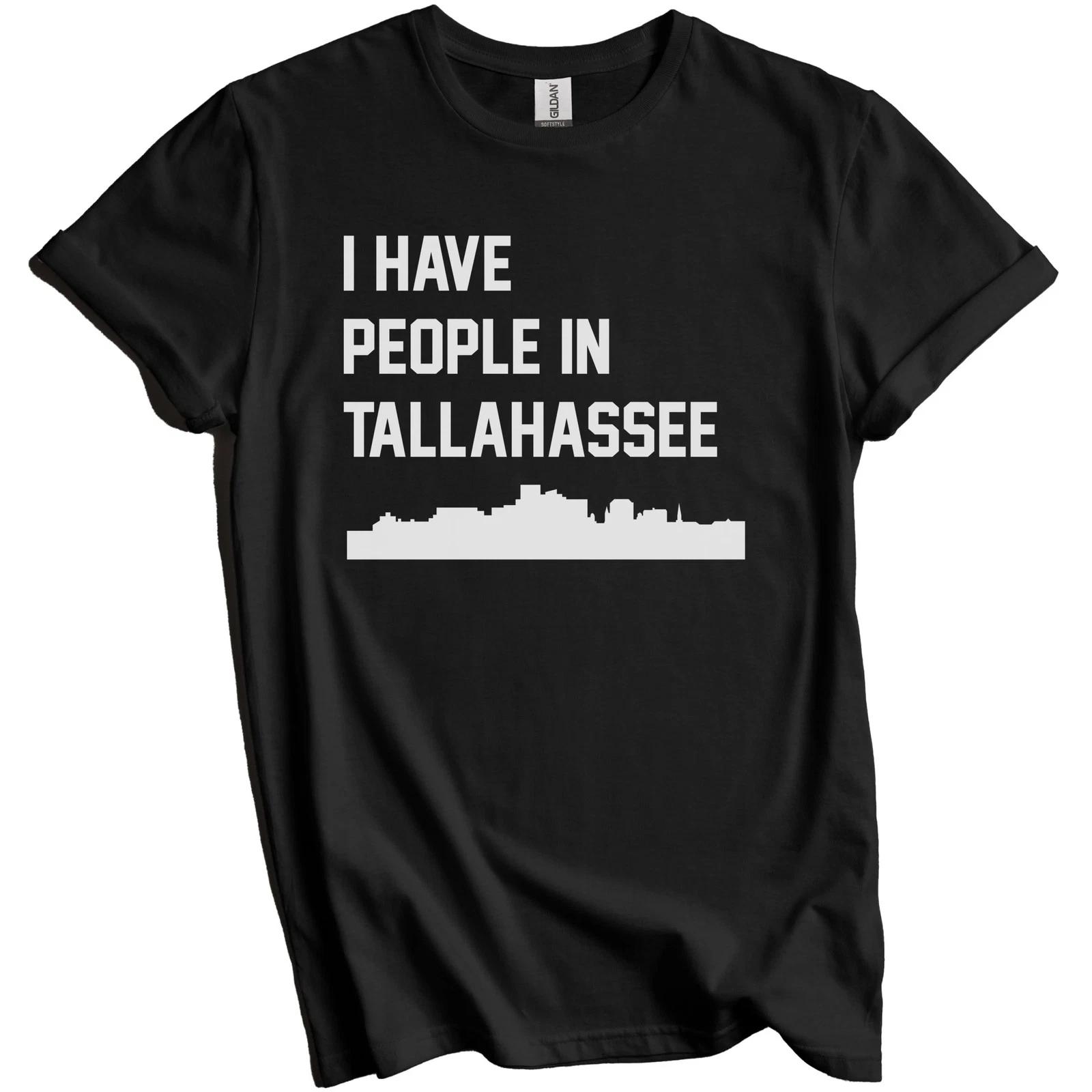 I Have People In Tallahassee Florida Skyline T-Shirt L