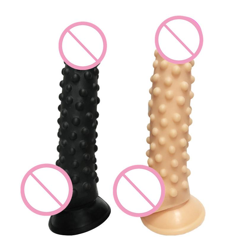 Sexy Prickly Gode Dildo Sex Toy Faux Penis Soft Dildo With Bump Thorn Suction Cup Anal Sex Women Couples Masturbators 2#