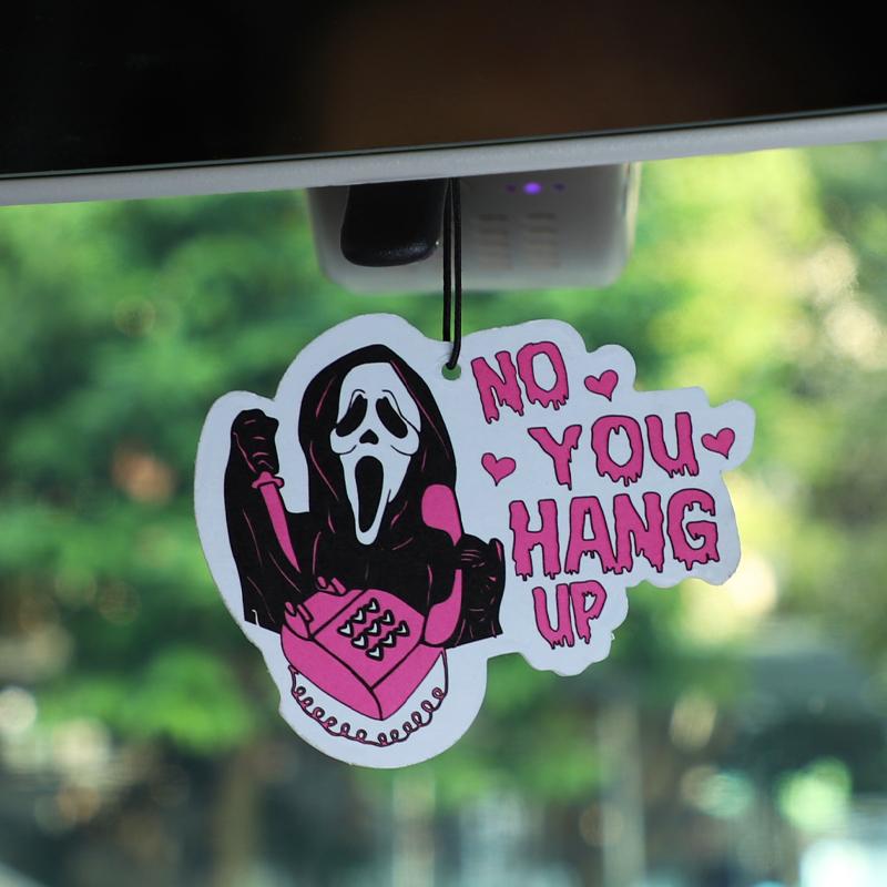 Car Air Fresheners - Pink Ghost Cute Car InteriorAccessories Hanging Scents Anime Freshener Automotive Room Decor