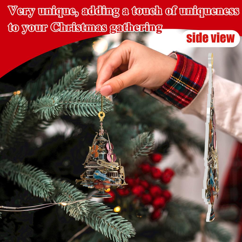 2D Flacher Anhänger, Weihnachtsbaum-Anhänger, Heimdekoration, Acryl-Anhänger