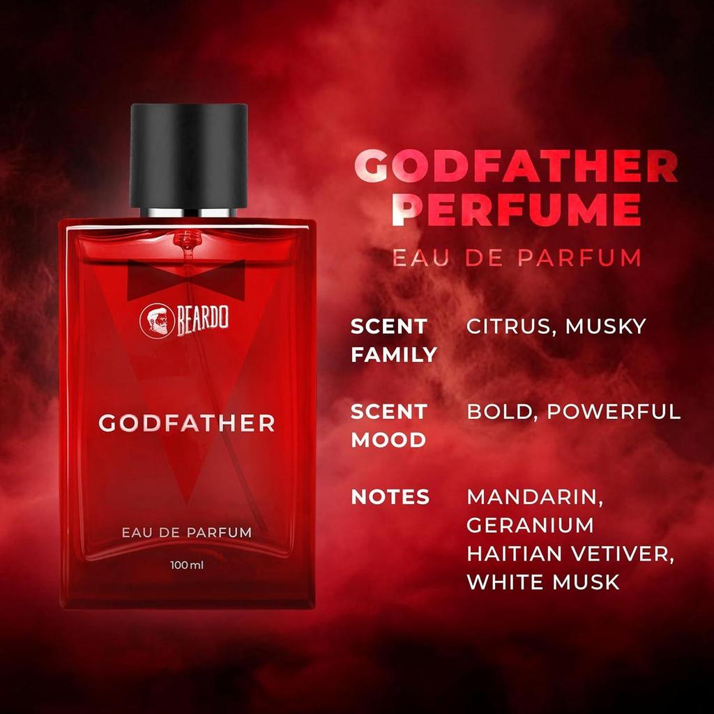 BEARDO Profumo Il Padrino Per Uomo | Profumo Aromatico, Speziato Per Uomo Profumo A Lunga Durata Per La Sera Degli Appuntamenti | Body Spray Per Uomo |