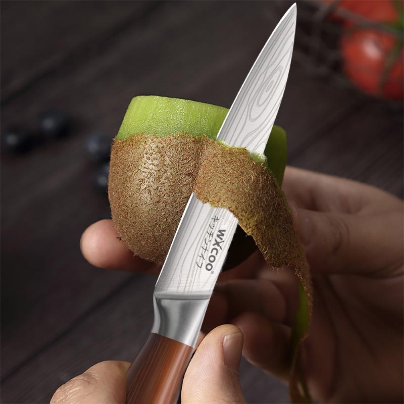 Professional Chef's Knife 5Cr15Mov Stainless Steel Meat Cleaver Santoku Knife Kitchen Vegetable Slicing Knife