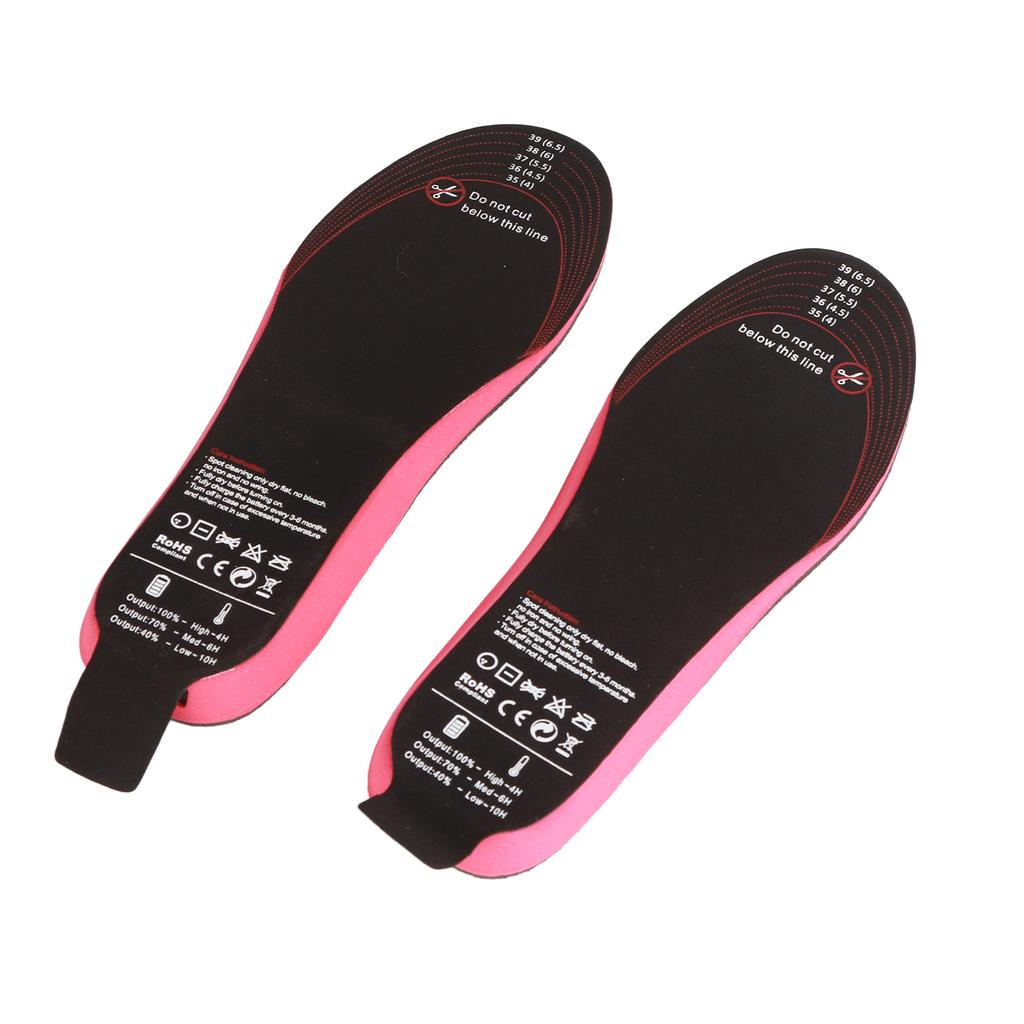 Heated Insoles Cuttable Smart Remote Control USB Rechargeable Electric Heating Insoles for Men Women Outdoor