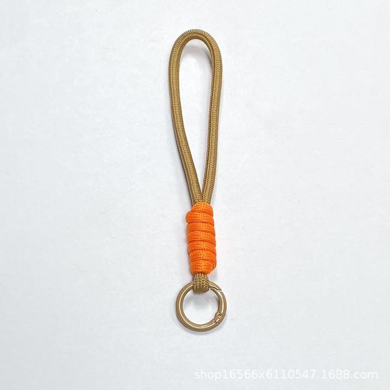 Eenvoudige Mobiele Telefoon Lanyard Kleur Gevlochten Sleutelhanger Lanyard Kleur Matching Mobiele Telefoon Touw Waterbeker Touw Schooltas