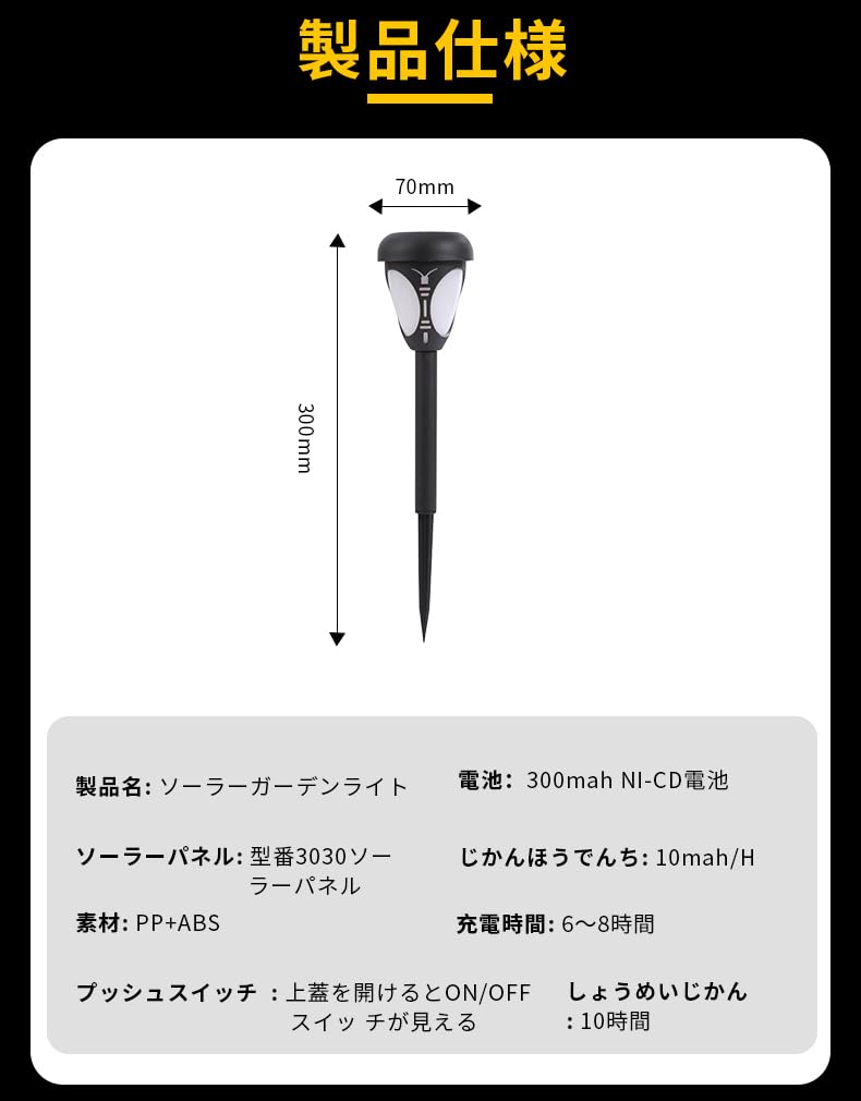 LITNOFAY Iluminare Solară de Exterior pentru Grădină LED Lumini Solare cu Auto IP44 Lumini Elegante Încastrate pentru Flori și Terasă cu Lumini Calde, Lumini,