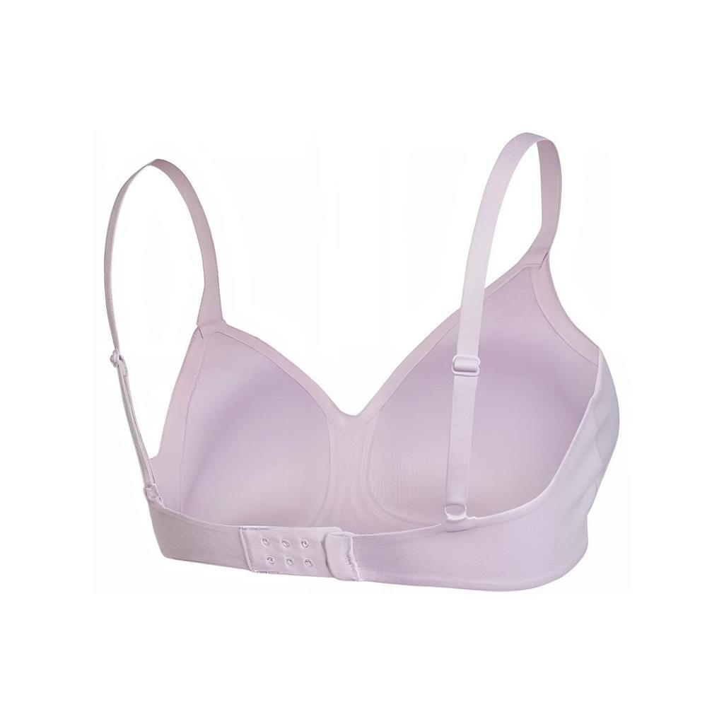 Nike Solid Print Small Logo Breathable Training Sports Bra Women Underwear Purple DM0527-530