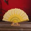 Folding Plastic Gold Powder Craft Hot Stamping Photo Prop Tool Hand Held Fan Folding Fan Dance Fan