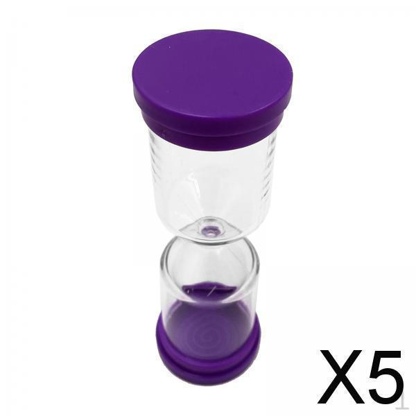 

5x Empty Sandglass Small Hour Glass Portable Table Decoration Gifts Sand Timer for