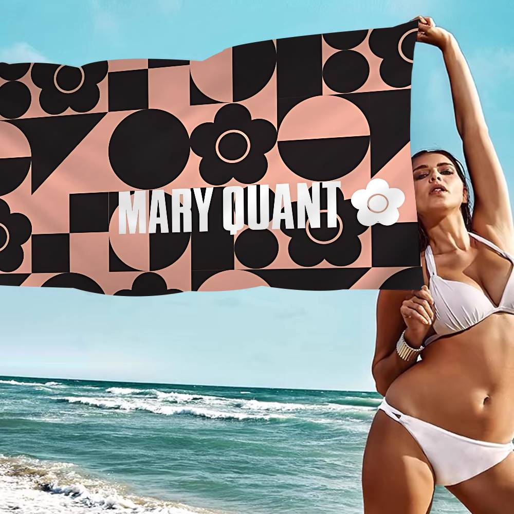 Fashion Logo Q-Quant M-Mary Anime Beach Swimming Towel Soft Absorbent Washcloth Children's Gifts For Kids Travel Camping Gym