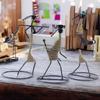 Eisen Teelichthalter Set – Handgefertigte Metallfiguren mit Juteschnur, 30 cm – Dekorative Kerzenhalter für Zuhause, Festivals und Geschenke