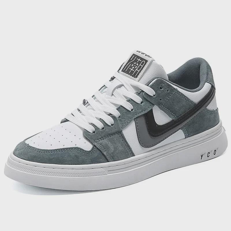 2024 Men's Low-Top White Sneakers: Fashionable, Versatile, and Breathable for Spring/Summer