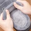 New Big Winter Slipper Dady Grandpa Elder Man Indoor Fuzzy Home Shoes 48 49 Mens Warm Mink-like Fluffy Slippers Room Floor Shoes
