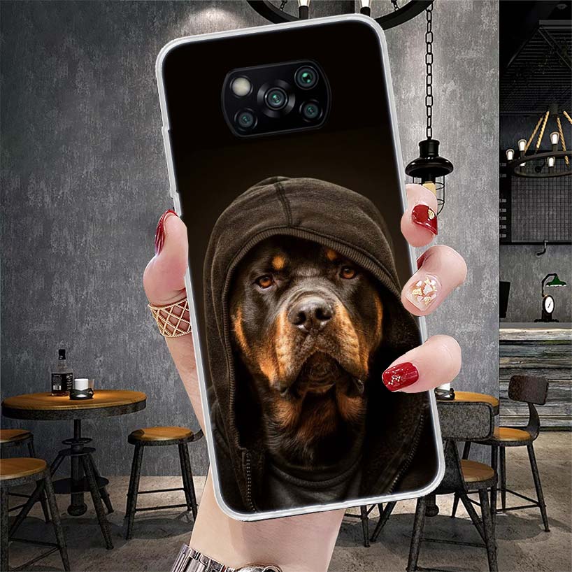 Rottweiler Dog Soft Phone Case For Xiaomi Redmi 15C 15 13C 13 Poco X5 X6 X7 F7 Ultra M7 12C 12 10 10C 9C 9A 9T 9 Fundas Poco X3
