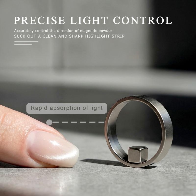 1/2Pcs Circular Cat Eye Magnet For Gel Nail Polish Ring Nail Art Magnet French Magnetic Auxiliary Tool Manicure Magnetic Tool