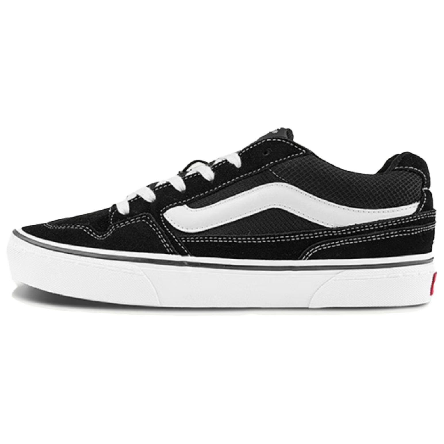 Vans Caldrone Suede Canvas Unisex Black White VN0A5JM2BA2 39