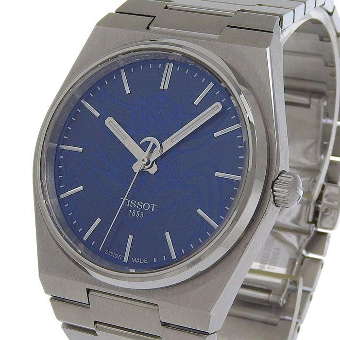 Used TISSOT PRX UFO Robo Grendizer T137.407.11.041.02 Navy Dial SS Stainless Steel Watch Automatic Men's Free Shipping 240101828006 