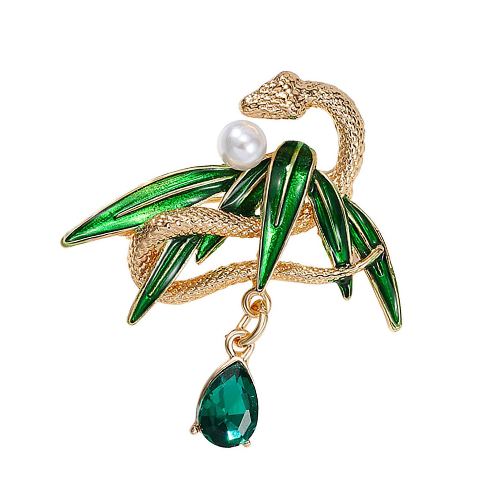 

Винтажные броши в виде змеи с розой Художественная брошь-шарм в виде змеи для женщин и мужчин Идеальное дополнение к любому ансамблю A