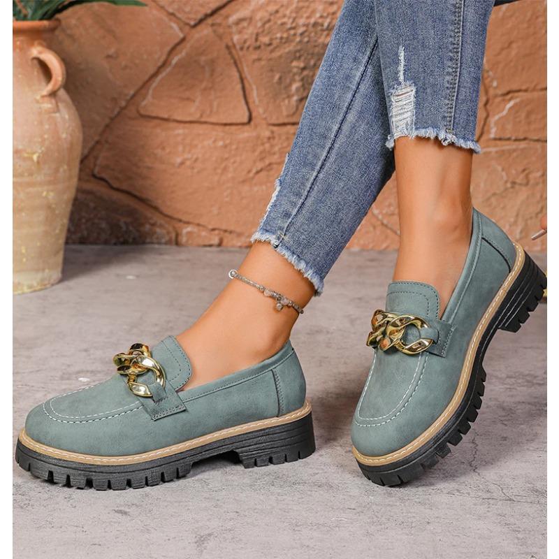 Woman Shoes Comfortable Women's Loafers With Heels Casual Shoes Elegant Heel Zapatos De Mujer New Slip-on Shoes Women Footwear