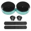 BULLSPANN 1 Pair Bicycle Handlebar Carbon Fiber Pattern Grip Tape for Road Bikes and Black and Green Tape, Anti-Slip, Shock-Absorbing, MTBs,