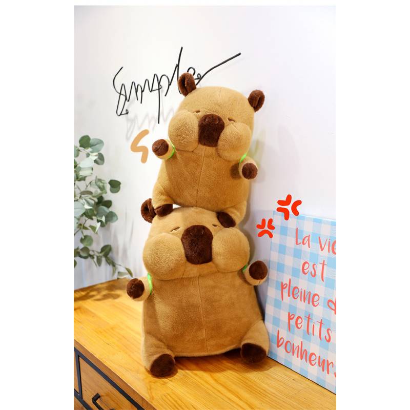 Capybara Toy Plush Turtle Backpack  Doll Childrens Birthday Gift Comfortable