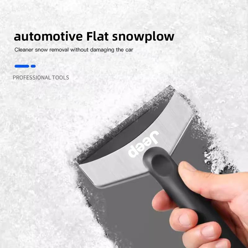 For Jeep Car Snow Shovel Defrosting Ice Scraper Tool Snow Removal For Jeep Grand Cherokee Wrangler JK Gladiator Compass Reneg