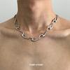 New Trend Irregular Titanium Steel Necklace For Man Luxury Collar Chain Unisex Jewelry Street Hip Hop Accessories
