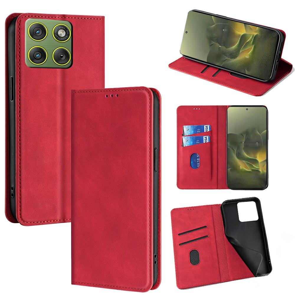 

For Motorola Edge 70 5G Case Card Holder PU Leather Magnetic Closing Phone Cover