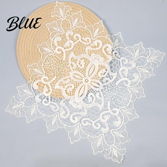Dustproof Covers for Furniture White Lace Doily Elegant Retro Placemat Embroidered Table Decorative Weddings Mat Rectangular Round Oval Doilies