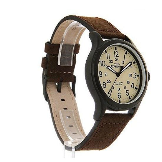 TIMEX Expedition Scout Metal Cream Dial Brown Strap T49963